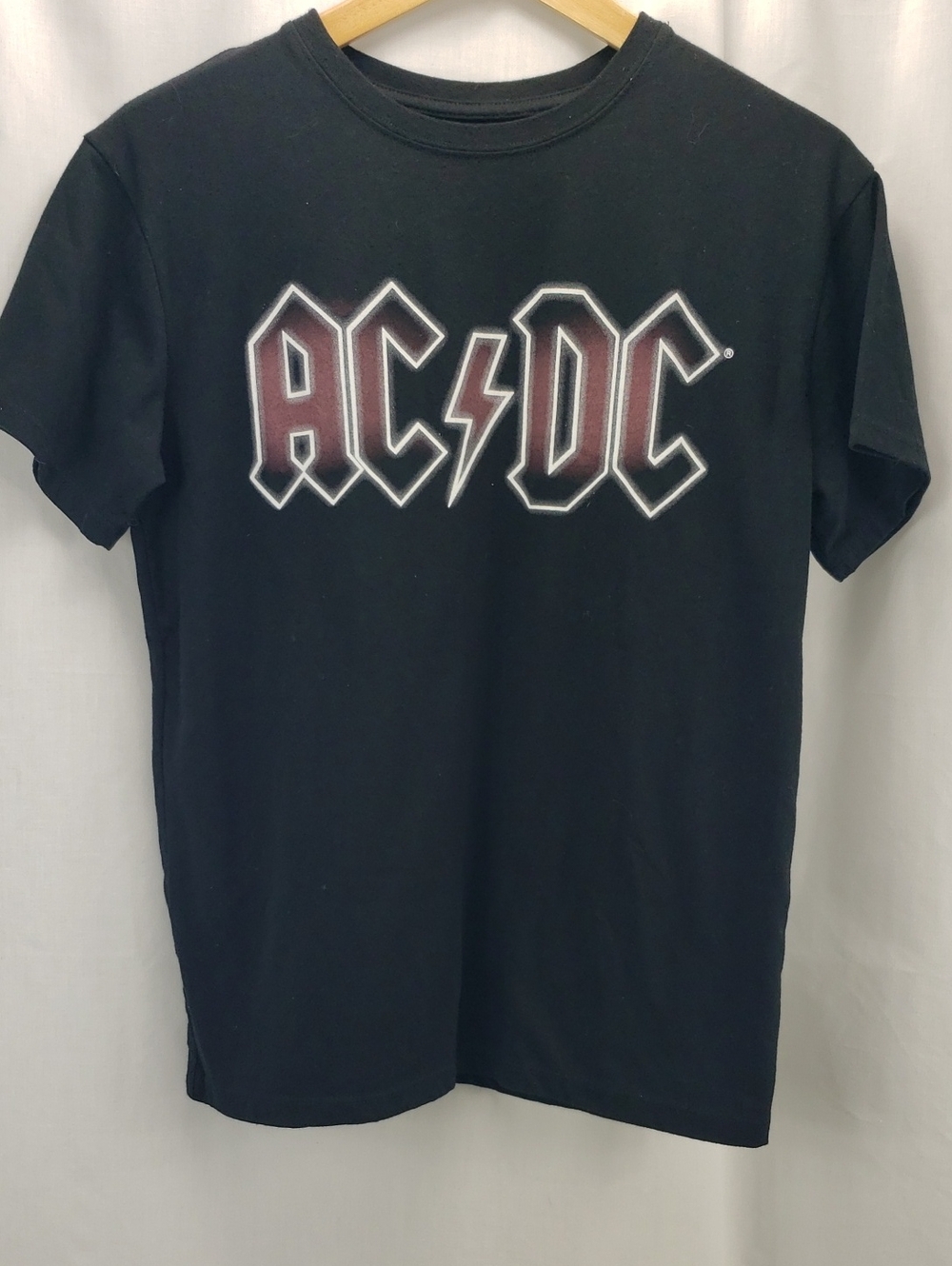 ACDC Lightning Bolt TShirt Graphic Print Rock Band Size L (10/12)